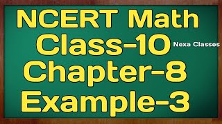 Example 3 Chapter 8 Trigonometry Class 10th Math [upl. by Ruella]