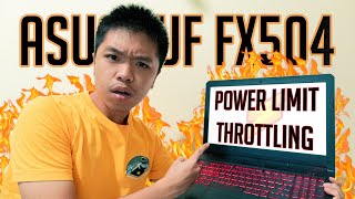 How to fix POWER LIMIT THROTTLING amp FPS DROPS  STUTERRING  ASUS TUF FX504 Gaming Laptop Review [upl. by Doy453]