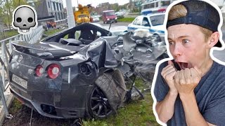 REACTING TO GTR CAR CRASHES [upl. by Abba]