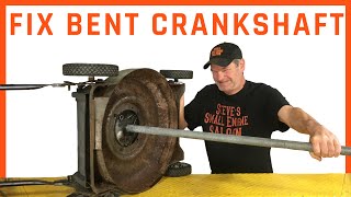 Straighten A Bent Lawn Mower Crankshaft With A Pipe [upl. by Kurtzig]