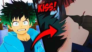 Deku Reacts To Todoroki X Deku THEY KISS [upl. by Nnayelhsa]