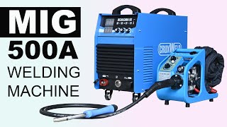 Unboxing amp Review Powerful MIG 500A Welding Machine [upl. by Kenna125]