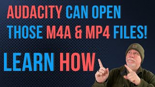 How to Work with M4A and MP4 Files in Audacity  FFMPEG Install Guide [upl. by Rocray728]