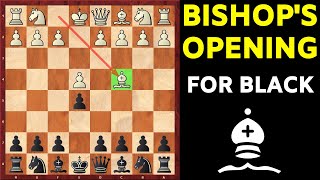 How to Play Against the Bishops Opening as Black TRAPS Included [upl. by Fruma]