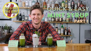 Quick amp Easy Mint Syrup Recipe for Cocktails Part 1  The Making [upl. by Eelatan]