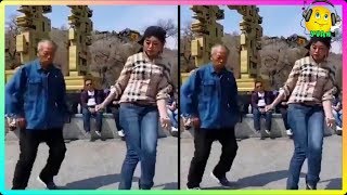 Chinese Grandfather Dancing with Granddaughter Shanghai [upl. by Johnstone]