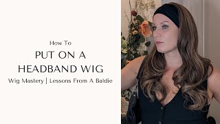 HOW TO PUT ON A HEADBAND WIG  ENCELIA HAIR [upl. by Meara]