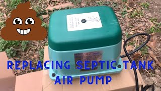 DIY How To Replace Septic Tank Air Pump And Alarm Panel [upl. by Iznil224]