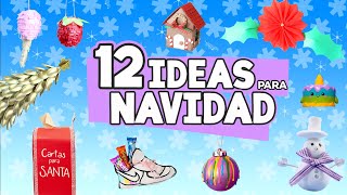 12 DECORACIONES NAVIDEÑAS FÁCILES para TU CASA 😱🎄 Craftingeek [upl. by Ammeg]