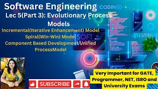 Lec 5Part 3 Evolutionary Process model  Incremental  Spiral  Conventional Based Unified Model [upl. by Neddra]