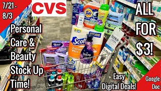 CVS Free amp Cheap Coupon Deals amp Haul 721  83 Free Personal Care amp Beauty 🥰 Learn CVS Couponing [upl. by Ahsia]