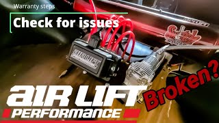 AIR LIFT PERFORMANCE Manifold Issue  How Warranty Works  Diagnos Problem [upl. by Liatnahs494]