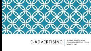 Introduction to EAdvertising [upl. by Cordalia477]