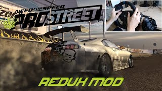 NFS ProStreet With REDUX Graphics MOD in 2022  Steering Wheel Gameplay [upl. by Aniuqaoj]