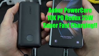 Anker 10000mAh Power Bank with USBC PD 25W PowerCore 10K Redux [upl. by Ursal]