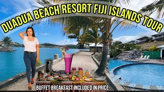 Duadua Beach Resort in Fiji Tour Vlog [upl. by Oicneconi232]