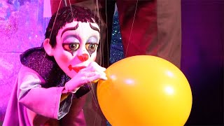 Clown Marionette Puppet Show  Helio with Balloon  Scott Land Puppeteer [upl. by Euqinad760]