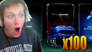 NEW GUNS INSANE LUCK 100x Rare Supply Drop Opening [upl. by Ahsoym]