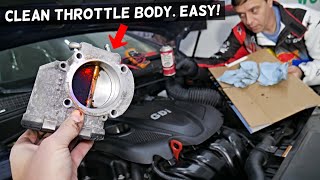 HOW TO CLEAN THROTTLE BODY ON KIA OPTIMA [upl. by Nomzzaj]