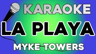 Myke Towers  La Playa KARAOKE con LETRA [upl. by Graves614]