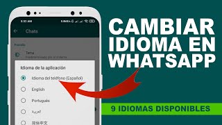 Cómo CAMBIAR EL IDIOMA de WhatsApp [upl. by Dag]