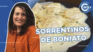 CÓMO SE HACEN LOS SORRENTINOS DE BONIATO Y QUESO AZUL [upl. by Rowan785]