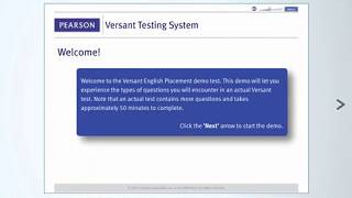 Versant English Placement Test  Product Tour [upl. by Yrffej960]