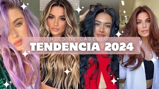 TENDENCIA 2024 COLORES DE CABELLO TINTES DE MODA PARA CABELLO 2024 CABELLOS Y ESTILOS 2024 [upl. by Townie763]