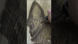 The use of an engraving pen with pyrography [upl. by Chancellor]