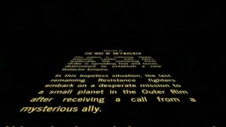 Star Wars The Rise of Skywalker 2019  Opening Crawl FANMADE  Full HD [upl. by Wolpert152]