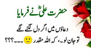 Jb Duao Me Dil Lagne Lage To Hazrat Ali Quotes Islamic Urdu Poetry AqaloDanish Ki Baatein [upl. by Lihcox]