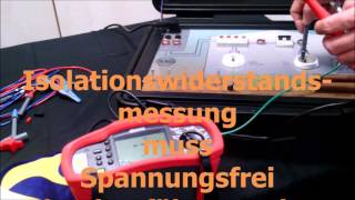 Isolationsmessung Isolationswiderstand Messen Prüfen nach DIN VDE 0100 BehaAmprobe Telaris Pro [upl. by Inram]