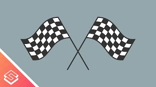 Inkscape for Beginners Vector Checkered Flag [upl. by Namzzaj]