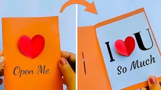 Handmade love Card For Boyfriend  Love card making ideas Valentines Day Gift Ideas homemade DIY ✨💝 [upl. by Nelon]