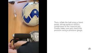 Our Guide To Inflating Footballs ⚽  Tutorial  Pendle Sportswear [upl. by Yelsna]