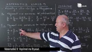 Veprimet me thyesat  Matematikë 9 [upl. by Atnod]