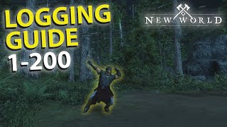 New World Logging Leveling Guide 1200 [upl. by Yelnats]