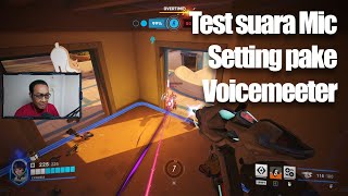 Test suara Mic Setting pake Voicemeeter  Overwatch 2 gameplay Indonesia [upl. by Oiliruam]