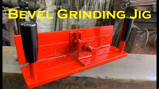 No Weld Knife Making Bevel Grinding Jig [upl. by Kulseth477]