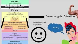 Erklärvideo Stressmodell von Lazarus einfach erklärt [upl. by Ariam]