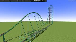 Ultimate Coaster X Kingda Ka Recreation [upl. by Serdna]