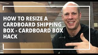 How To Resize A Cardboard Shipping Box  Cardboard Box Hack [upl. by Ferwerda679]