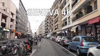 Geneva Switzerland 4K  Driving Downtown [upl. by Alimac939]