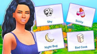 13 MORE NEW TRAITS FOR YOUR SIMS😱  SHY SICKLY NIGHT BUG  MOD REVIEW – THE SIMS 4 [upl. by Jaimie902]