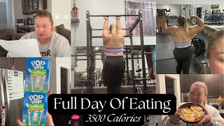 FULL DAY OF EATING 3500 caloriesBack and BicepsBlood Work Results [upl. by Jeremiah]