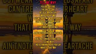 I Want it That Way  Backstreet Boys lyrics lyrics musicandlyrics love [upl. by Khorma]