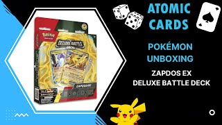 Pokémon Unboxing  Zapdos ex Deluxe Battle Deck [upl. by Ynahirb]