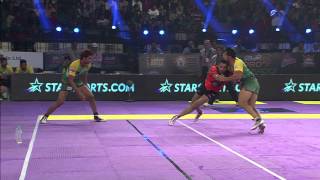 Khel Kabaddi  Super Tackler Sandeep Narwals Body Tackle [upl. by Anirb]