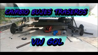 Cambio de Bujes Eje Trasero VW gol [upl. by Conlon]