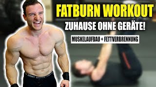 20 Minuten Extremes FATBURN HIIT Workout für Zuhause ohne Springen  Sascha Huber [upl. by Aihcrop857]